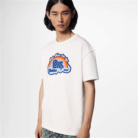 louis vuitton rainbow printed t-shirt